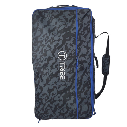 Tribe Boards Dually Rolling Bodyboard TravelBag- Gray Camo