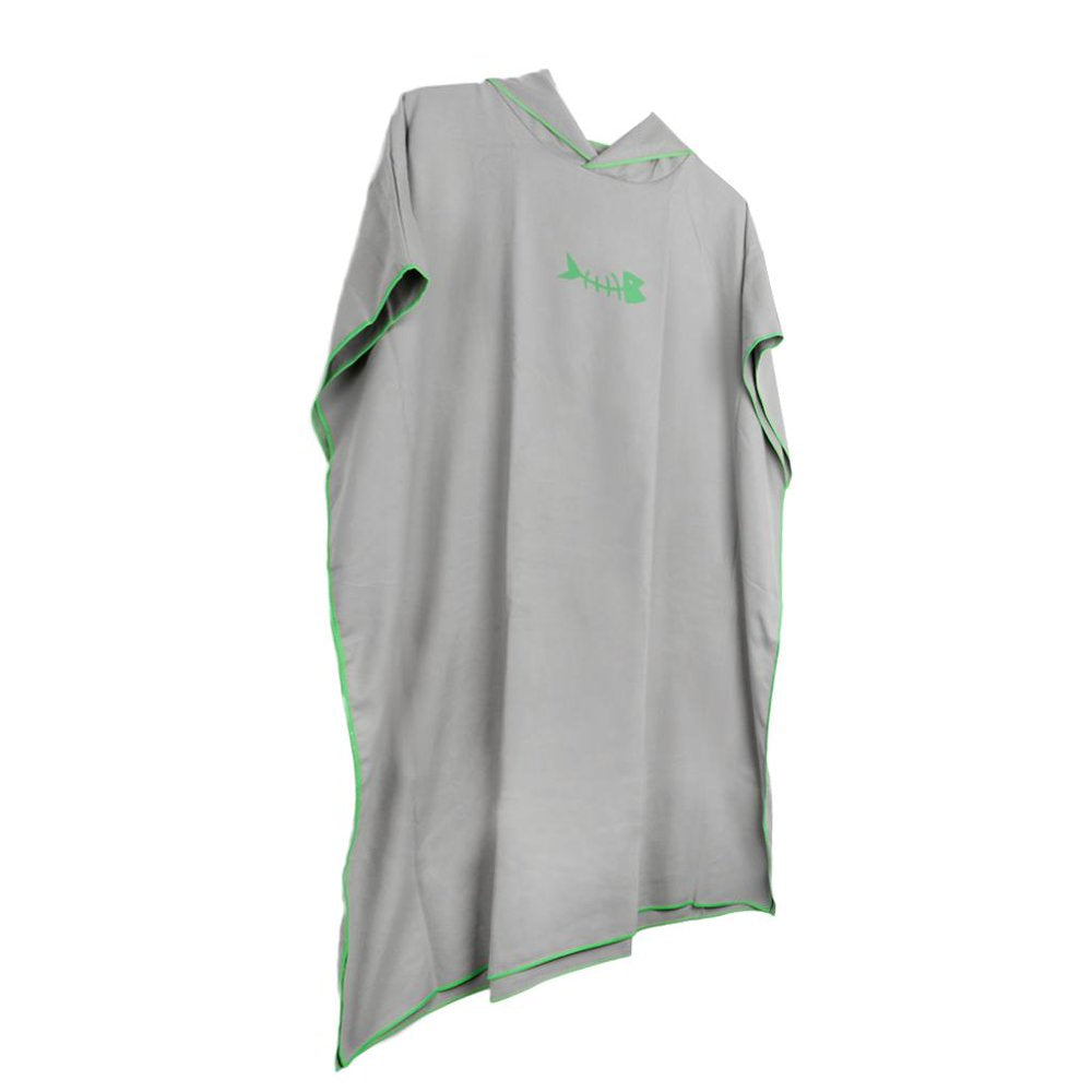 Surf Poncho Towel with for Adults Women Men, Microfiber Beach Changing Robe Blue