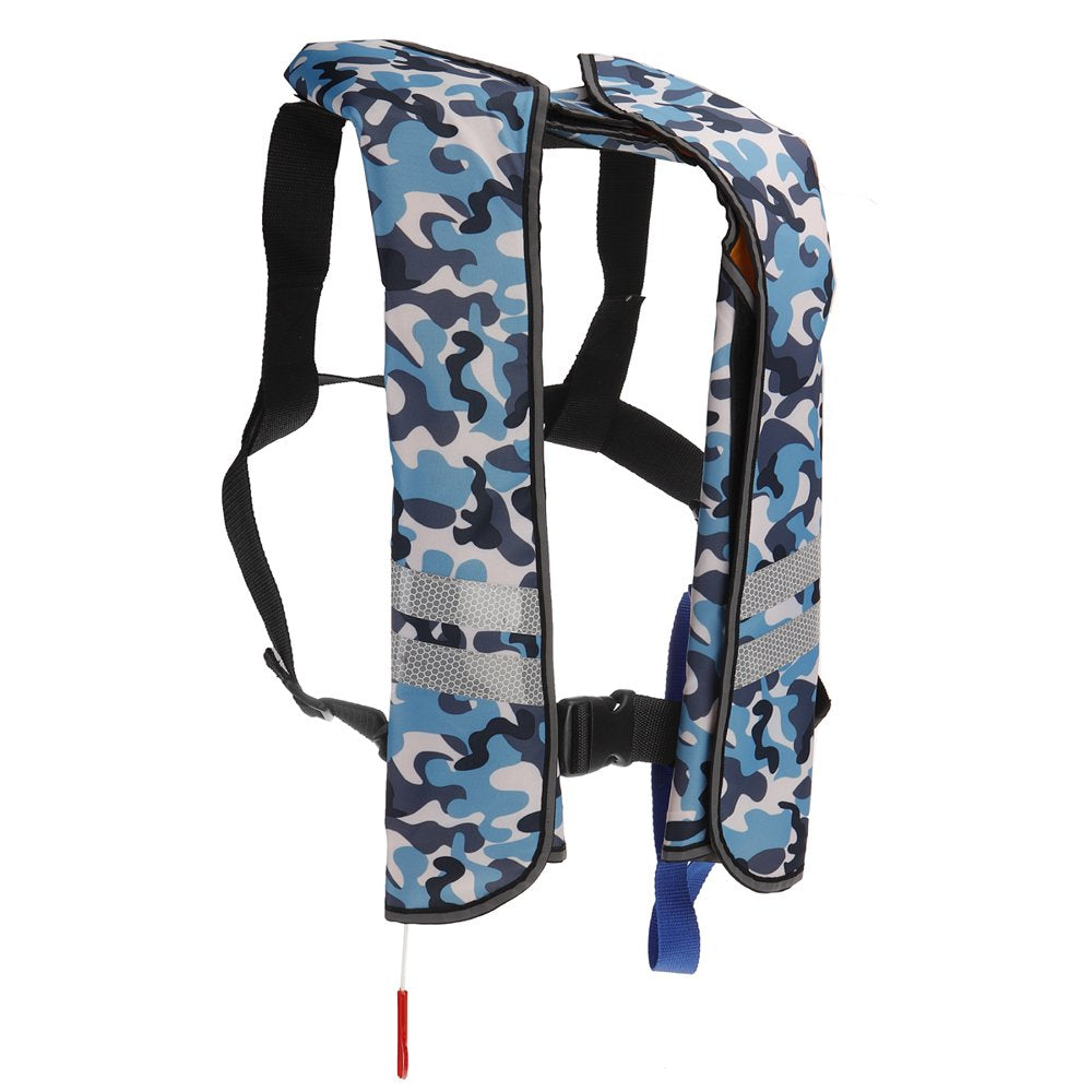 Bestgoods Automatic Inflatable Life Jacket with 4 Reflectors, Safety Adult Life Jacket, CCS Certificate, Suitable for Sailing, Boating, Fishing, Swimming and Surfing (Max Waist Size: 52'')