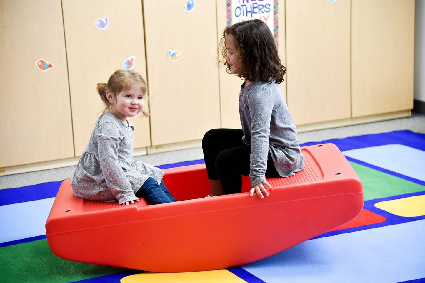 Children's Factory-3004 Red Rocker/Toddler Bridge Rocking Teeter Totter