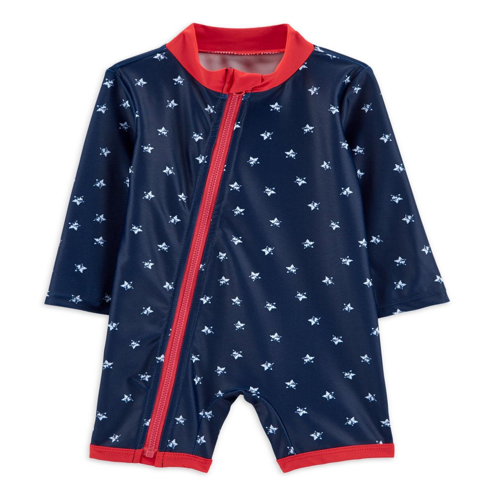 Carter'S Child of Mine Baby Boy 1Pc Rash Guard Swimsuit, Sizes 0-12M