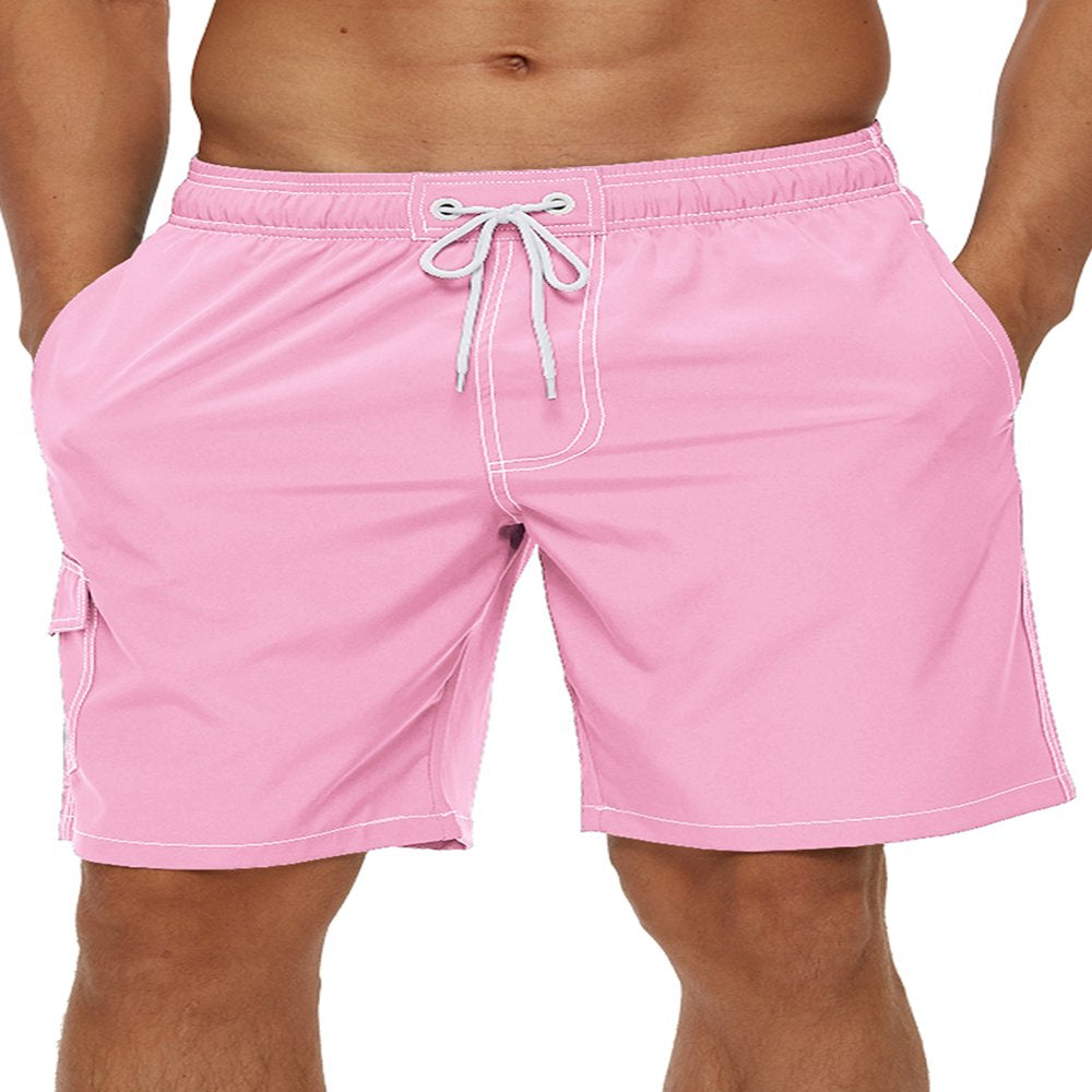 Yukaichen Men'S Quick Dry Swim Trunks Mesh Lining Beach Board Shorts with Pockets Armygreen M