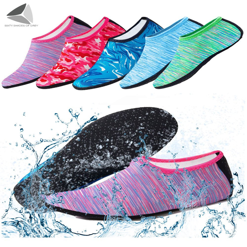 Sixtyshades Water Sports Socks Barefoot Quick-Dry Aqua Beach Socks Slip-On for Men Women Kids for Swim Surf Yoga Exercise