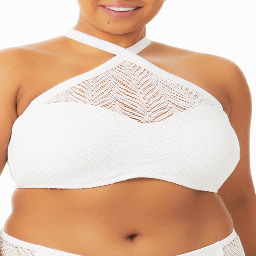 Time and Tru Women'S and Women'S plus Crochet Tankini Top