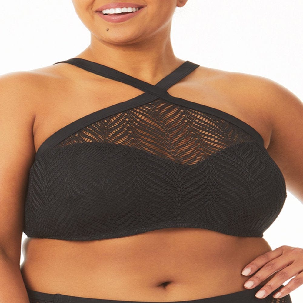Time and Tru Women'S and Women'S plus Crochet Tankini Top