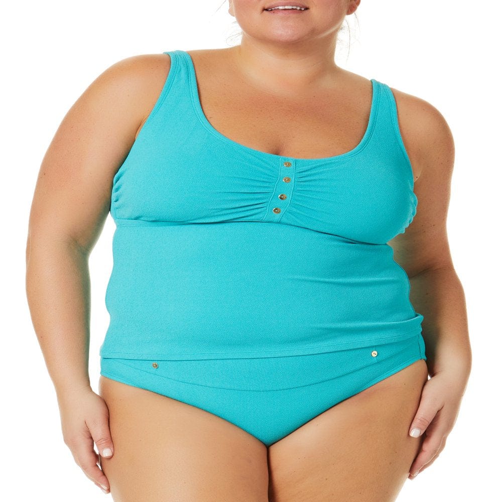 Time and Tru Women'S and Women'S plus Mid Rise Swim Bottom