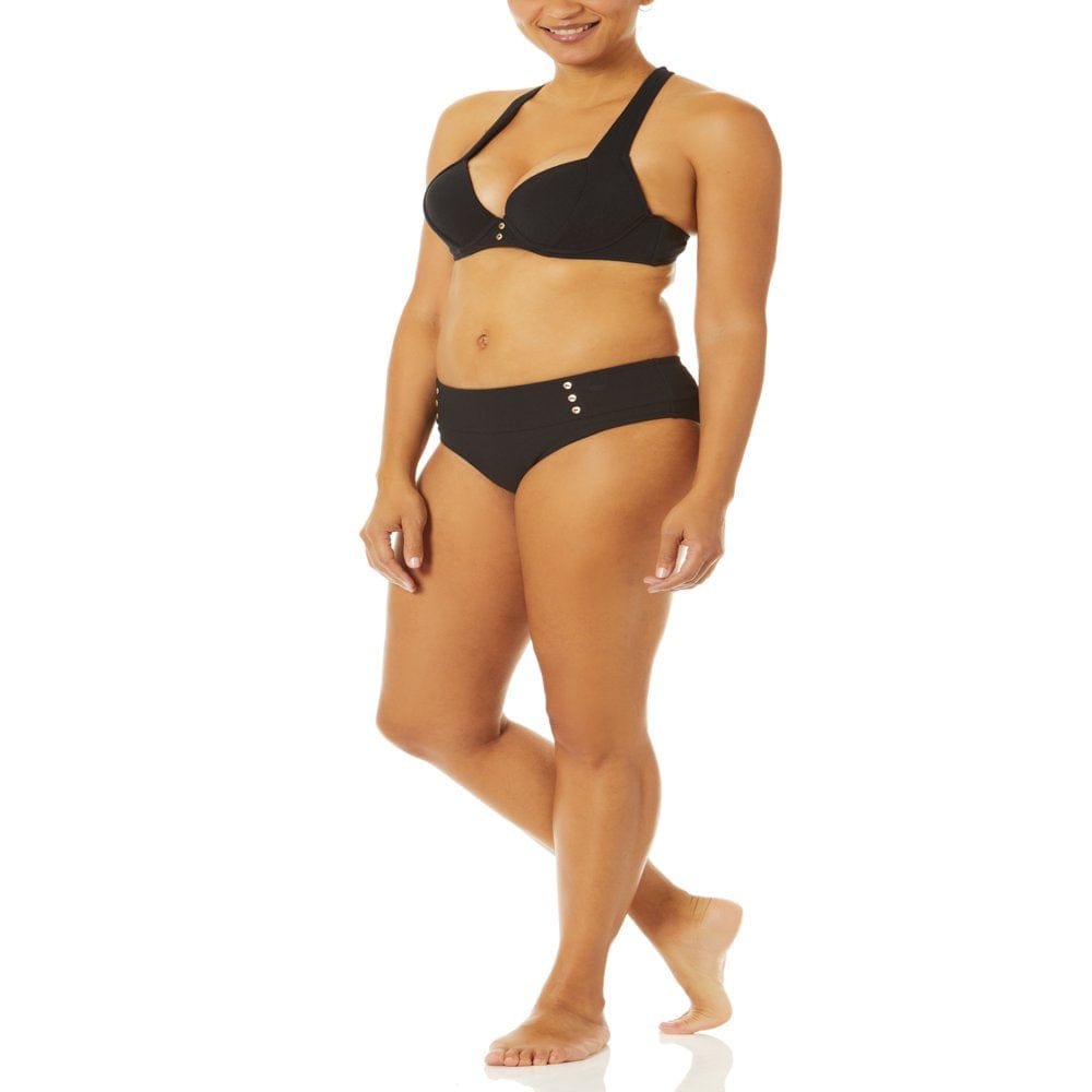 Time and Tru Women'S and Women'S plus Mid Rise Swim Bottom