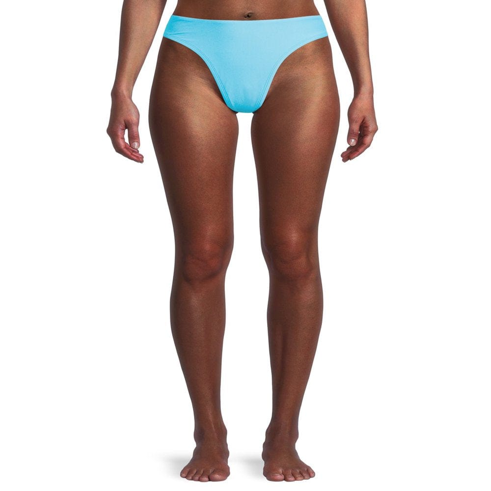 Time and Tru Women'S and Women'S plus Size Swim Cheeky Shirred Back Bikini Bottom
