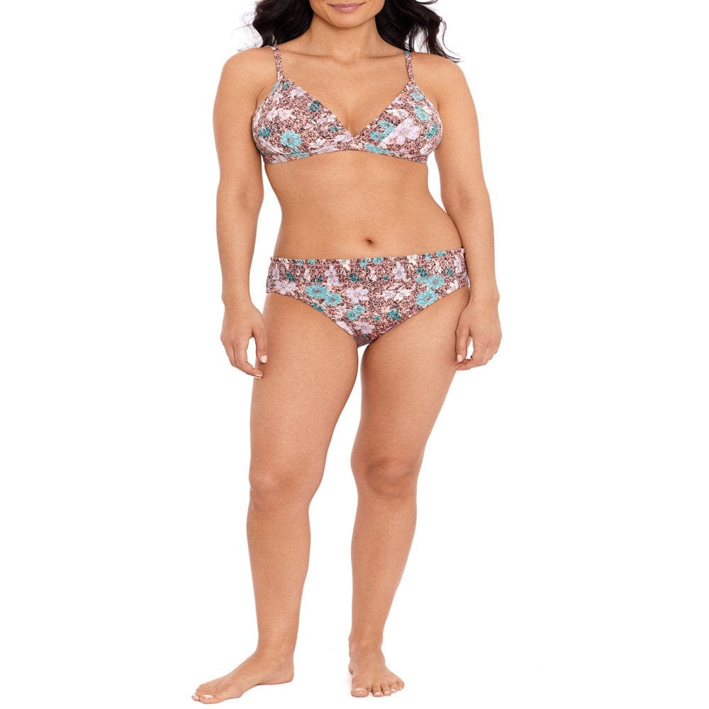 Time and Tru Women’S Print V-Waist Bikini Bottom