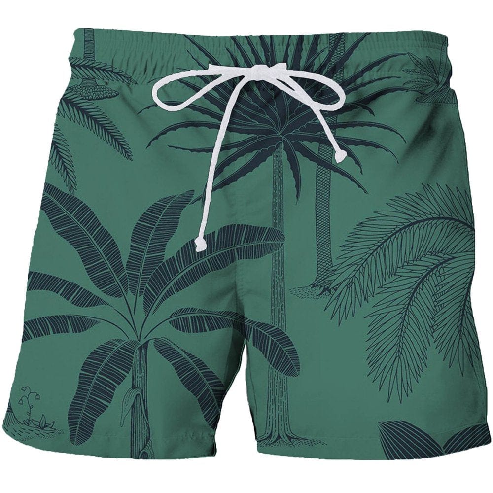 Transer Mens Quick Dry Printed Short Swim Trunks with Mesh Lining Swimwear Bathing Suits