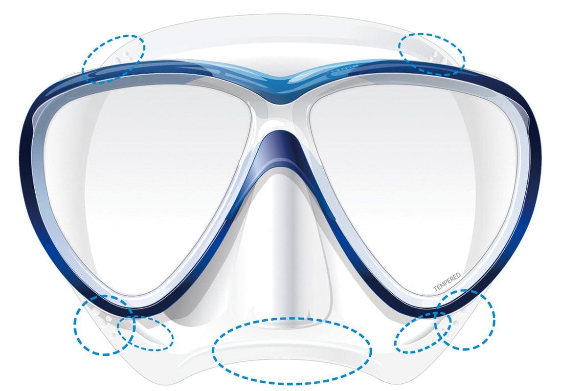 Tusa M-211 Freedom One Scuba Diving and Snorkeling Mask - Black