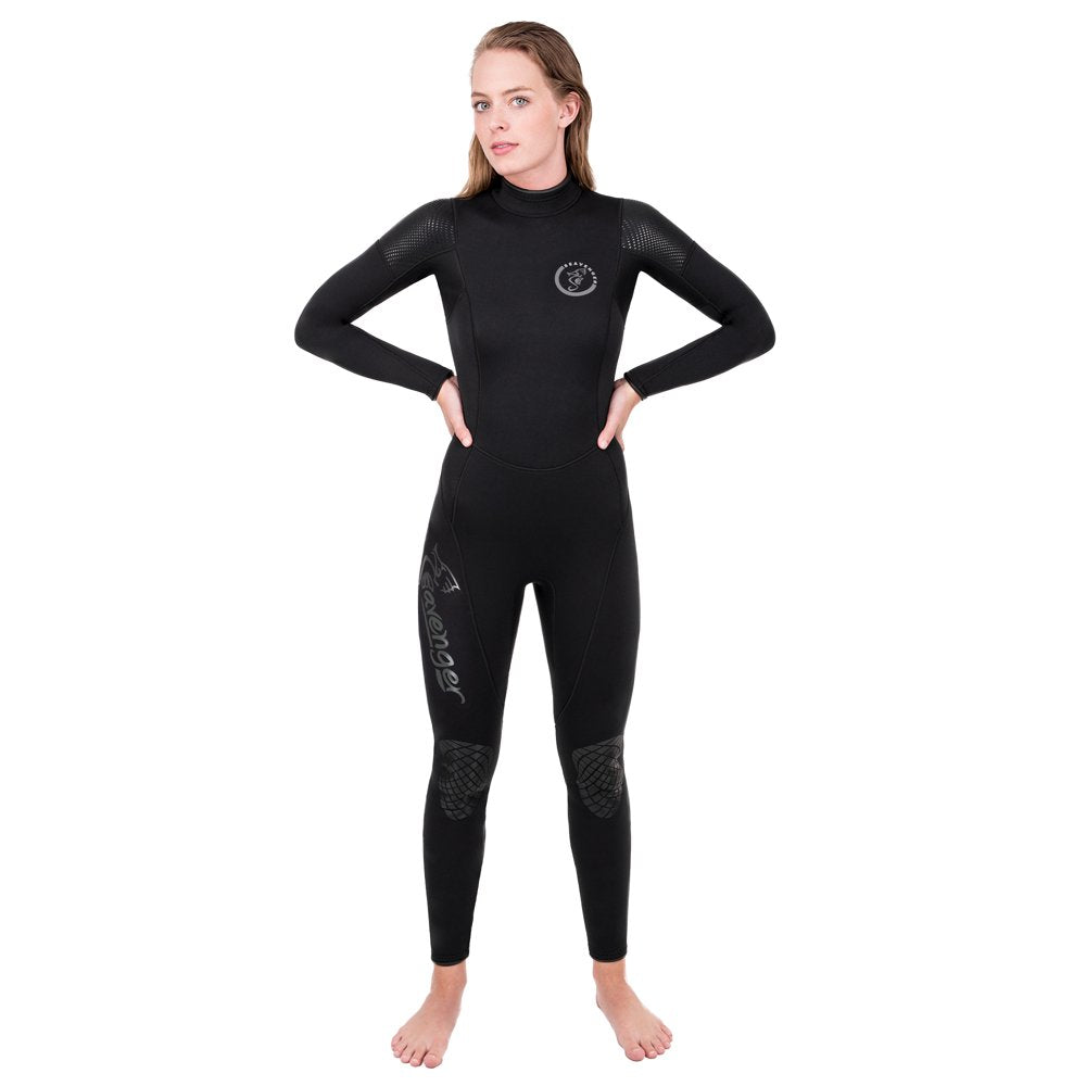 Seavenger 3Mm Neoprene Wetsuit with Stretch Panels for Snorkeling, Scuba Diving, Surfing (Men'S Large)