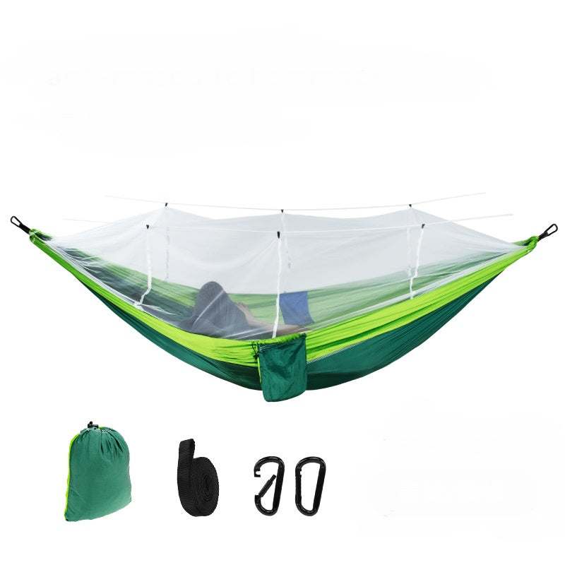 The New Outdoor Mesh Anti-Mosquito Hammock Anti-Rollover - Blue Force Sports