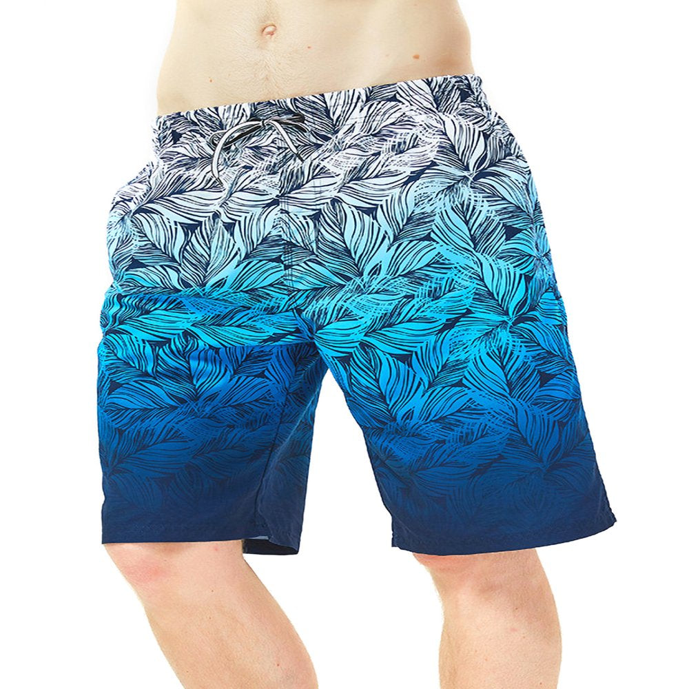 UKAP Mens plus Size Swim Trunks Board Shorts Long Quick Dry Swim Shorts with Mesh Lining Drawstring Loose Bathing Suits
