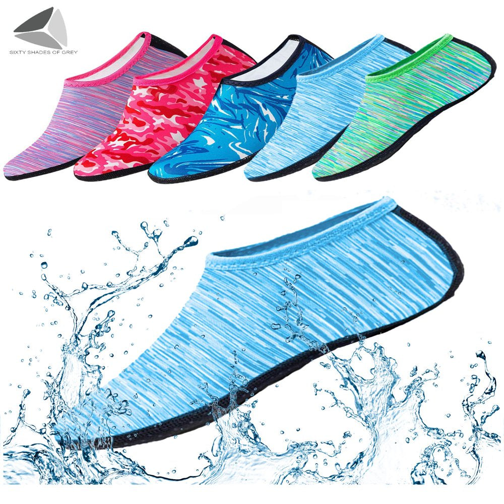 Sixtyshades Water Sports Socks Barefoot Quick-Dry Aqua Beach Socks Slip-On for Men Women Kids for Swim Surf Yoga Exercise
