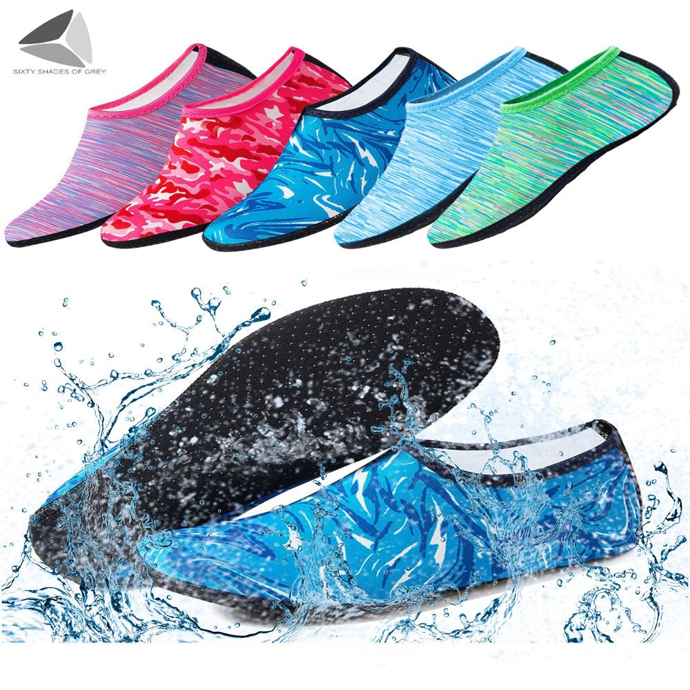 Sixtyshades Water Sports Socks Barefoot Quick-Dry Aqua Beach Socks Slip-On for Men Women Kids for Swim Surf Yoga Exercise