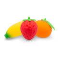 Scrunchems Pack of 3 Cute Squishy Fruit Themed Sensory Toys