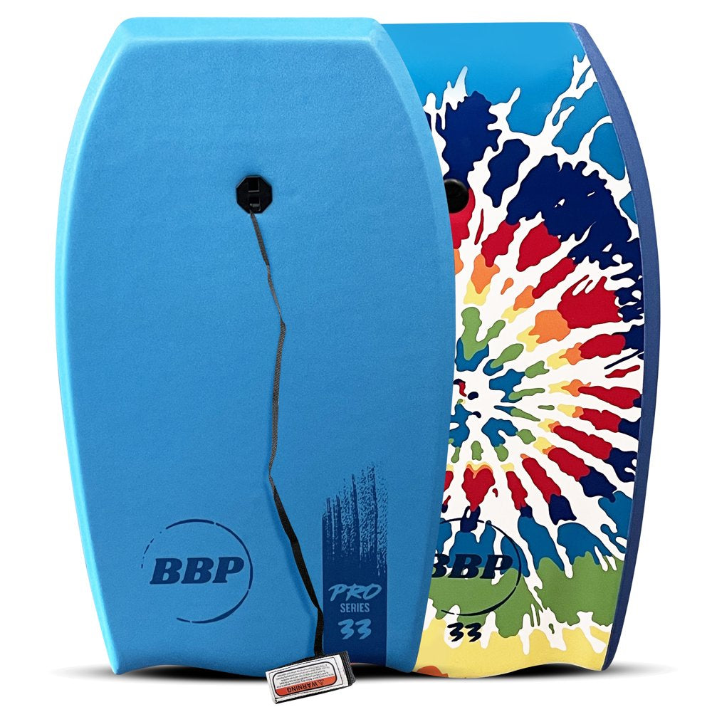 Back Bay Play Pro Series 33" Lightweight Body Board Surfing W/ Leash EPS Core, Kids and Adults