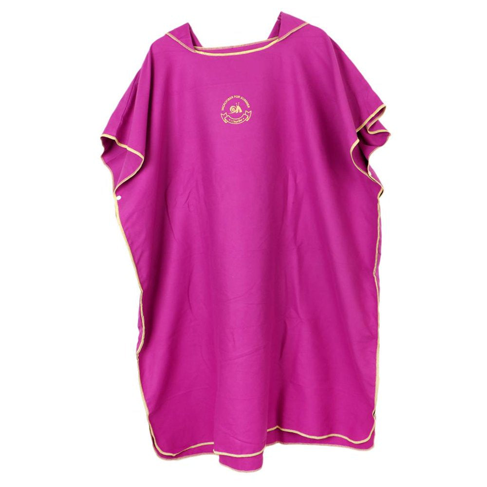 Children'S Poncho Bath Towel with Bath Poncho Microfiber Bath Poncho Towel Navy Blue