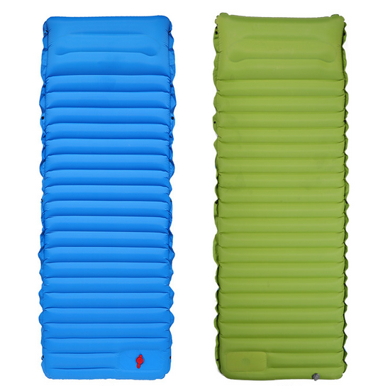 Camping Foot Type Automatic Portable Inflatable Bed Beach Mat Picnic Mat - Blue Force Sports
