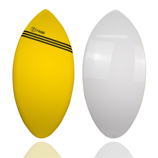 Tribe Skimboard Bodyboard by Tribe Boards 45'-Yellow / White