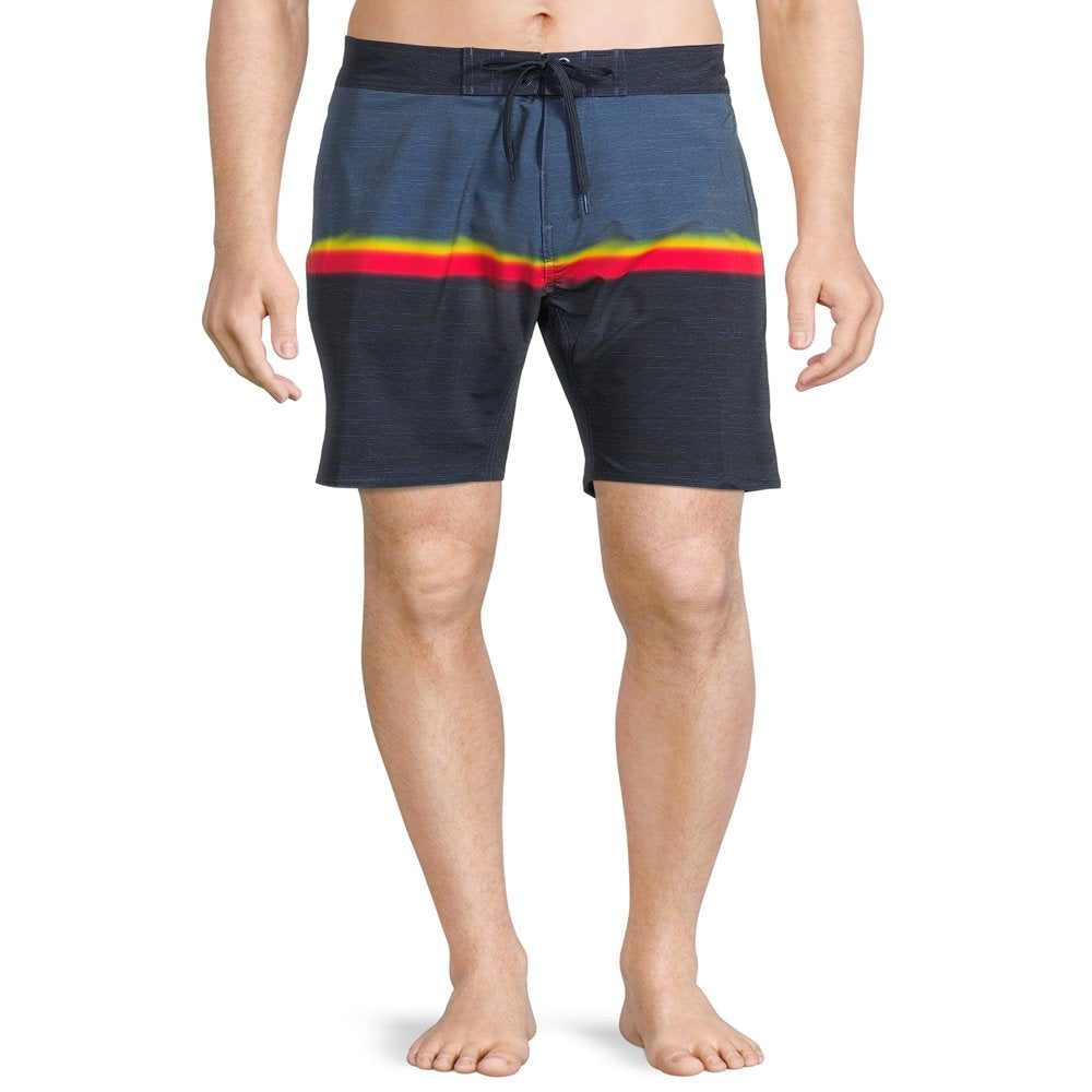 Burnside Men'S Swim Board Shorts with 9-1/2 Inseam, Sizes 30-38