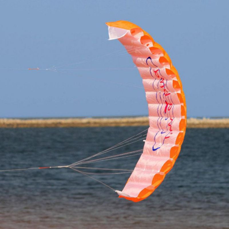 Sclimb Parachute Dual Line Stunt Kite Parapente Parafoil Nylon Sport Kite Travel Paragliding Kitesurf Sport Toy for Adult
