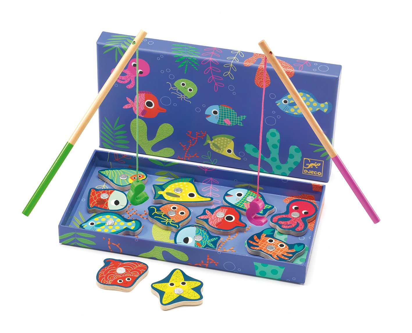 Djeco Fishing Color Wooden Magnetic Game