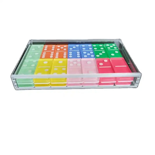Travel Lucite Domino Set