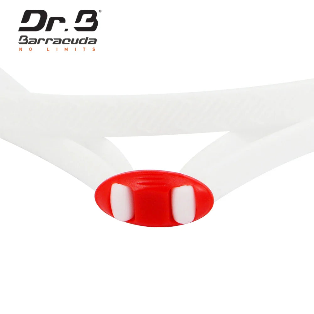 Premium Dr. Barracuda Myopia Professional Grade Racer Swimming Goggles Anti-Fog UV Protection For Adults & Men Women White 32295 Eyewear