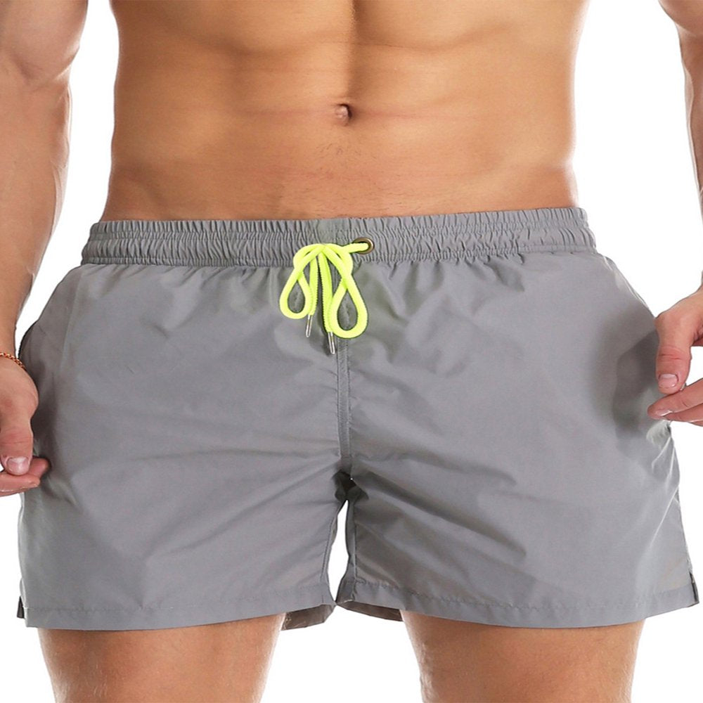 CVLIFE Mens Swim Trunks Board Shorts Bathing Suits Elastic Waist Surfing Swim Shorts Summer Swimsuit Swimwear Casual Beach Pant Pocket