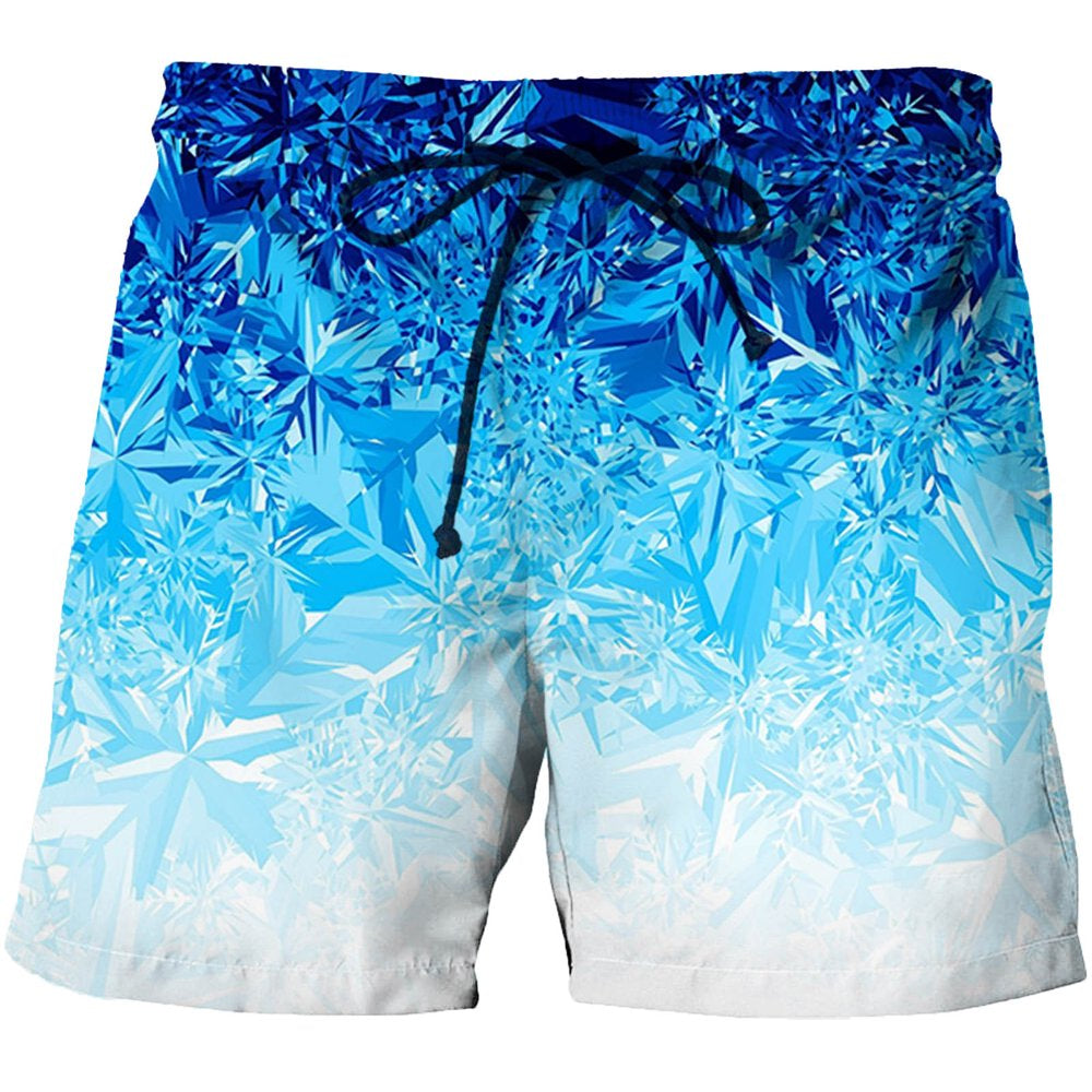 Transer Mens Quick Dry Printed Short Swim Trunks with Mesh Lining Swimwear Bathing Suits