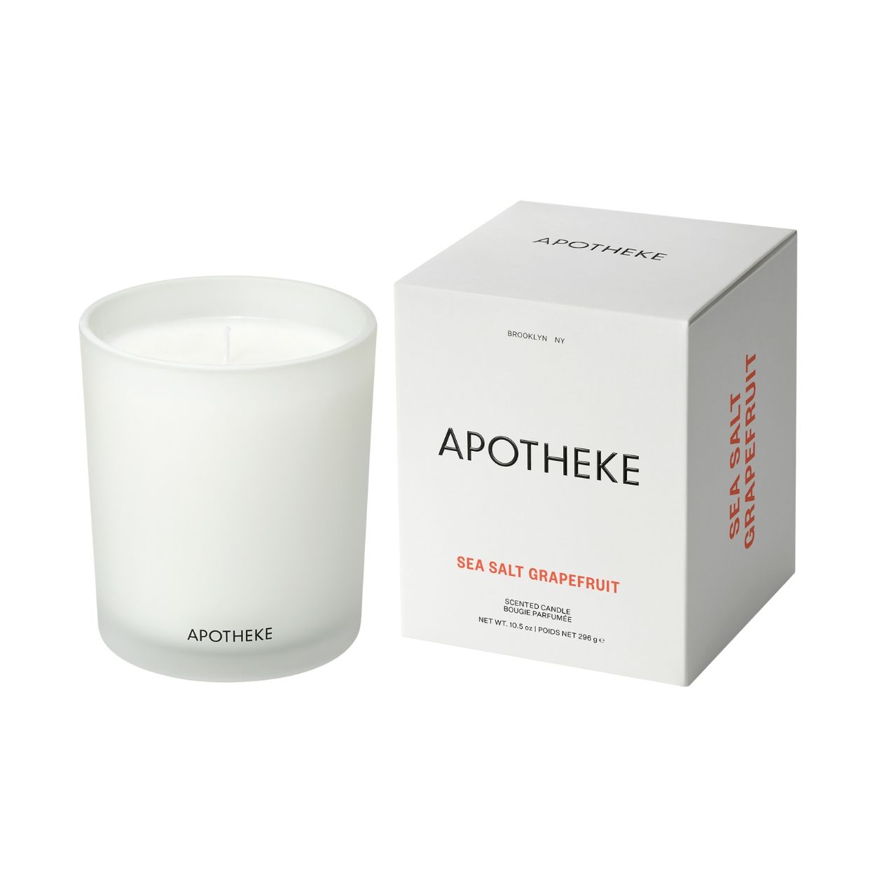 Apotheke Sea Salt Grapefruit Classic Scented Candle main image.