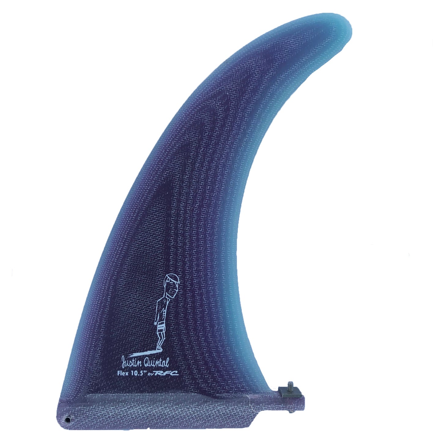 Rainbow Fin Co. Justin Quintal Flex 10.5" Longboard Surfboard Fin
