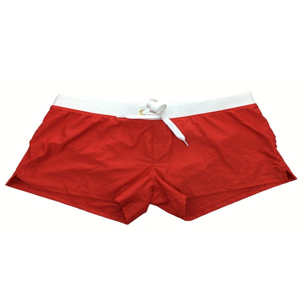 S-2XL Mens Swimsuits Swimwear Swim Shorts with Zip Back Pocket High Stretch Breathable Quick Dry Boys Bathing Suits Surfing Board Shorts Trunks Beachwear Multi-Color Option