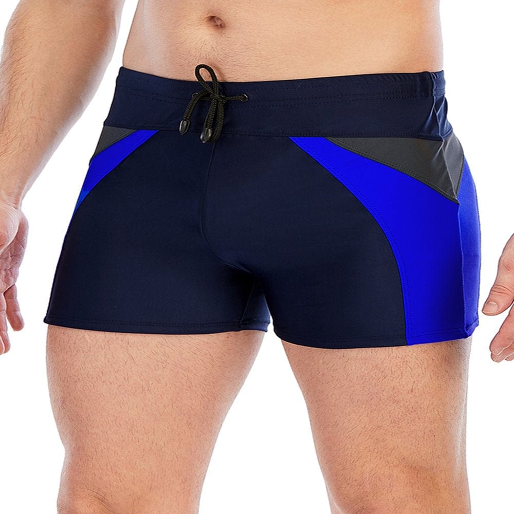 SAYFUT New Swim Jammers for Men Boy'S Quick Dry Print Panel Jammer Swimsuit Swim Trunks Swim Breathable Athletic Short