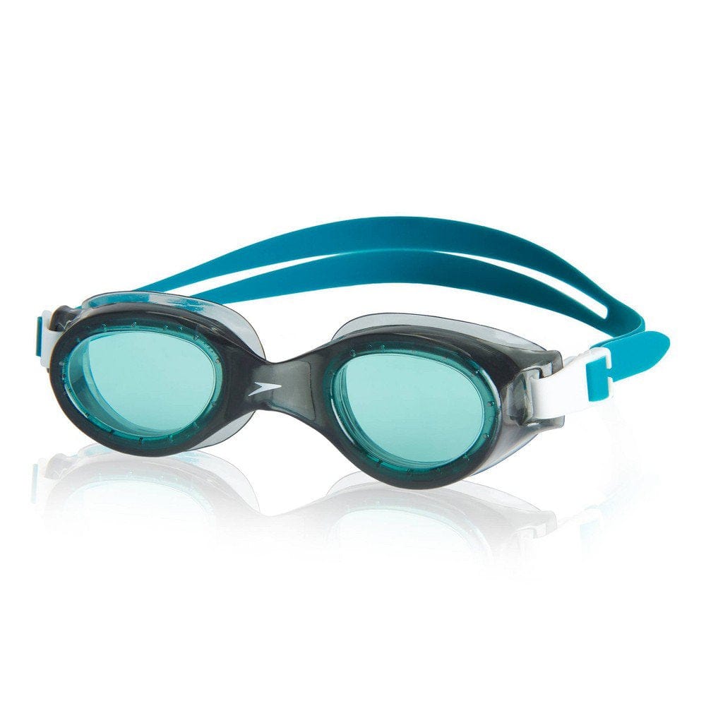 Speedo Adult Boomerang Goggles, Waterproof anti Fog UVA/UVB Protection No Leaking Swimming, Flexfit Monument Clear
