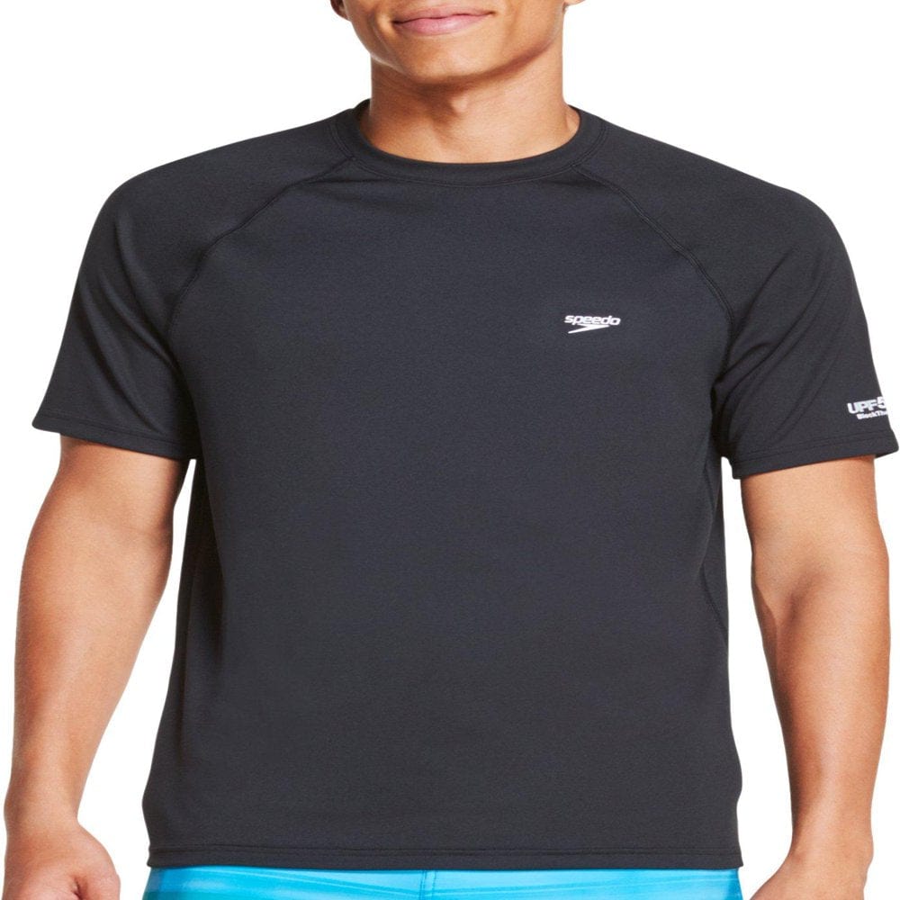 Speedo Mens Solid Short Sleeve Swim T-Shirt