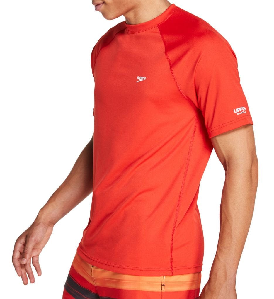 Speedo Mens Solid Short Sleeve Swim T-Shirt