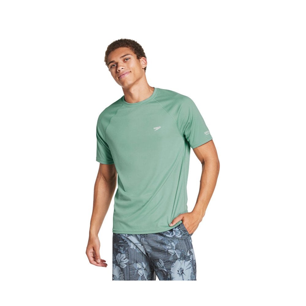 Speedo Mens Solid Short Sleeve Swim T-Shirt