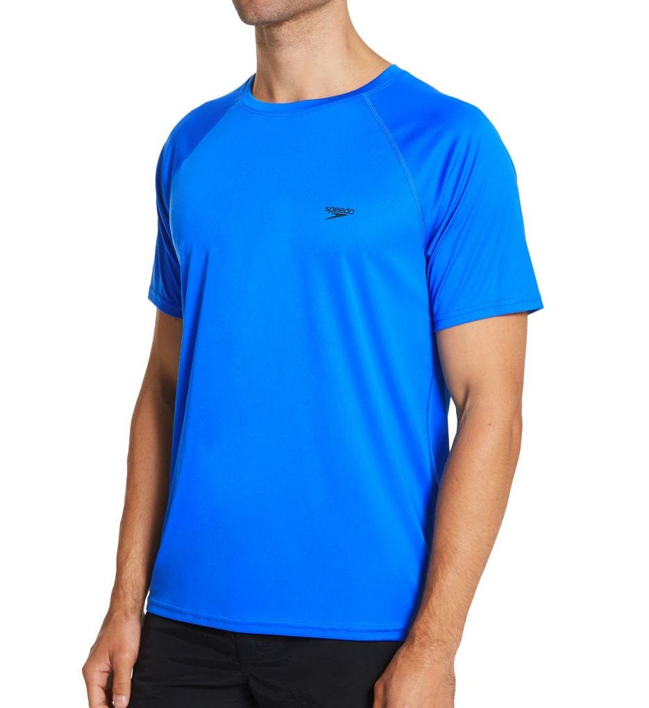 Speedo Mens Solid Short Sleeve Swim T-Shirt