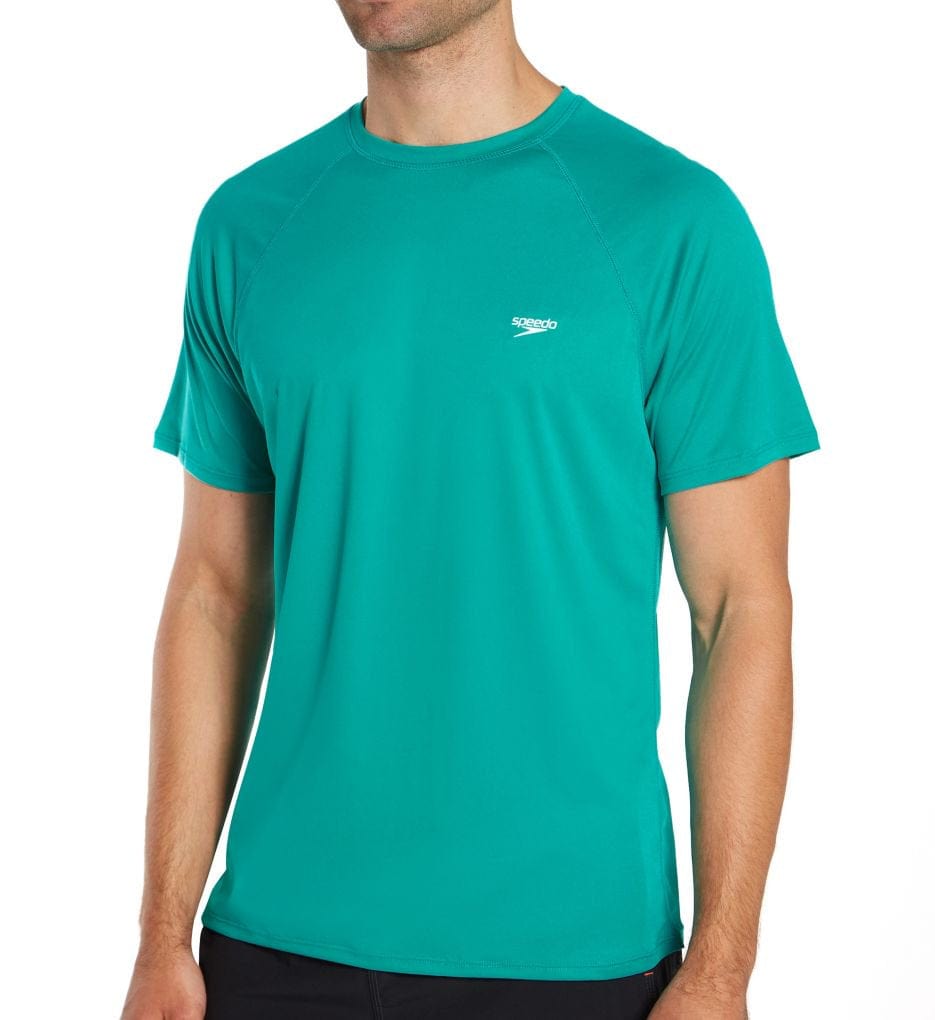 Speedo Mens Solid Short Sleeve Swim T-Shirt