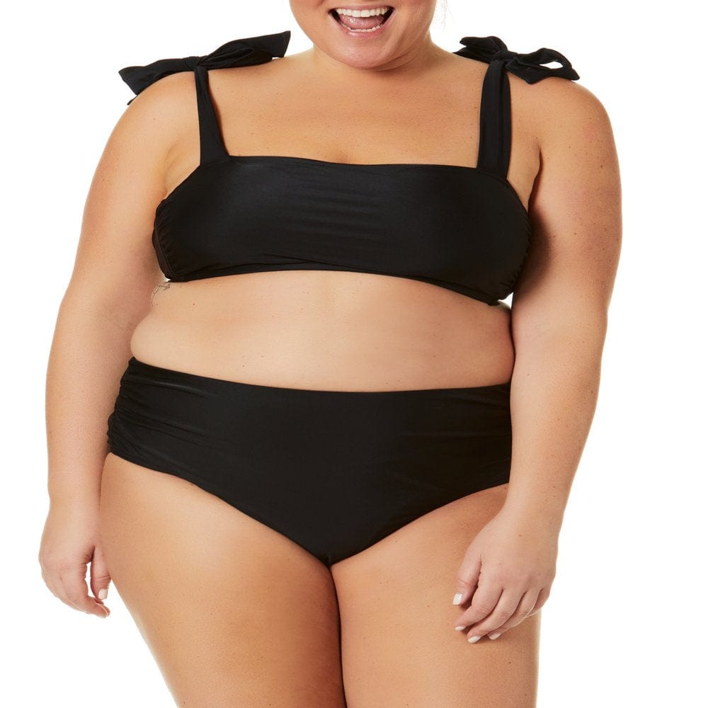 Time and Tru Women'S and Women'S plus Mid Rise Swim Bottom