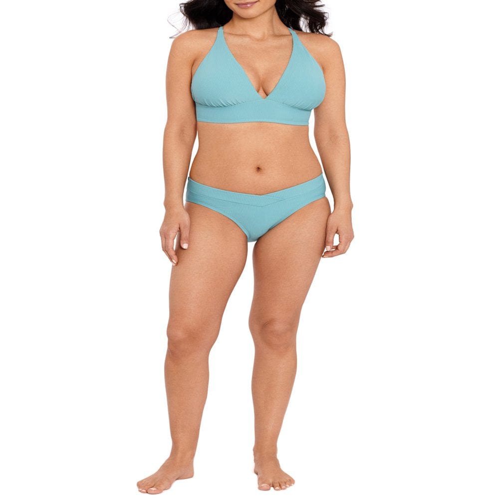 Time and Tru Women'S and Women'S plus Size Rib V-Waist Bikini Bottom