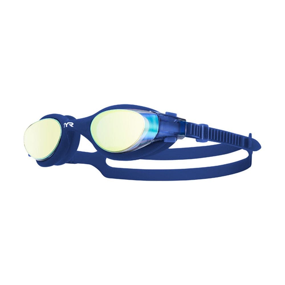 TYR Vesi Mirrored Blue and Gold Swimming Sport Goggles