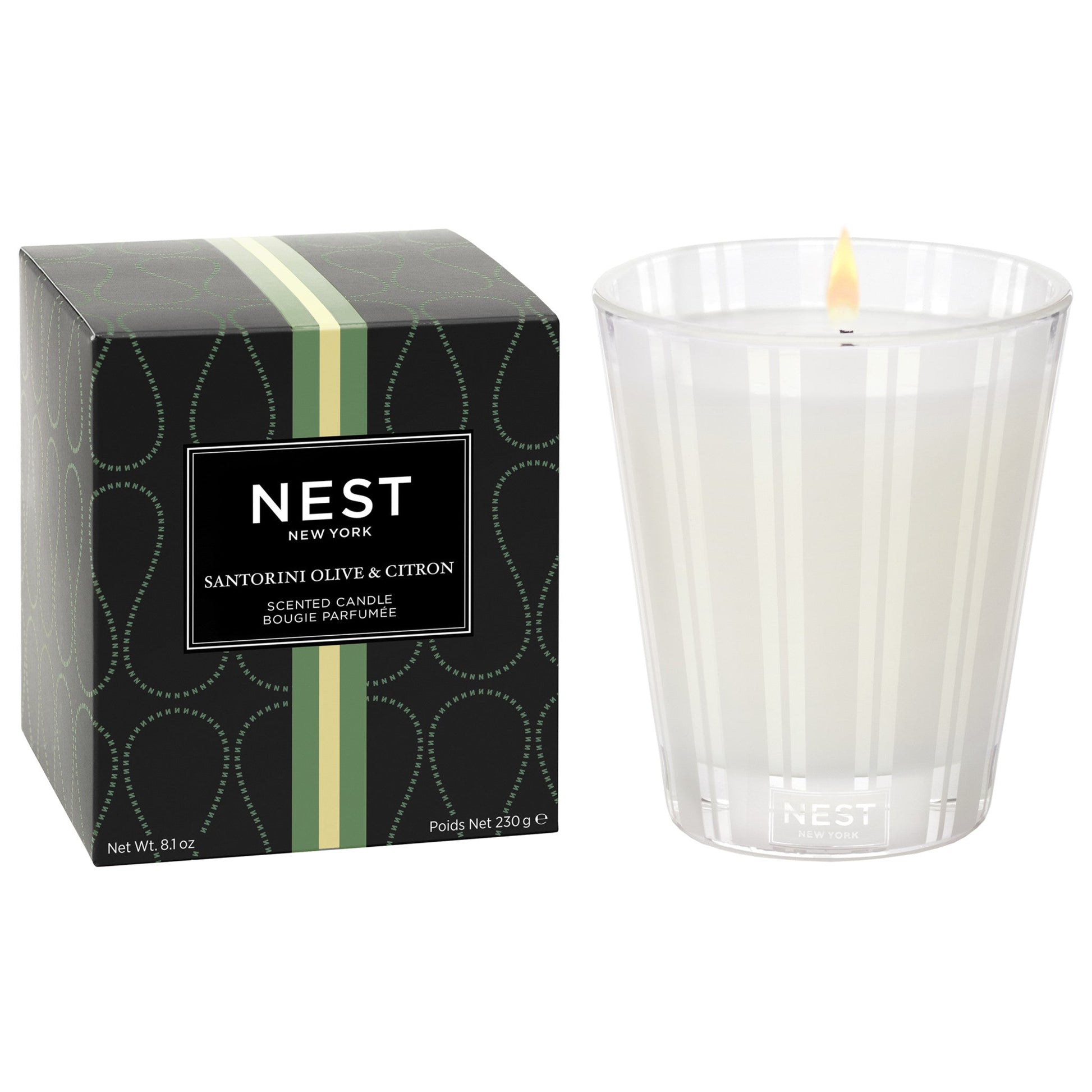 Nest Santorini Olive and Citron Candle Size variant: 8.1 oz (Classic) main image.