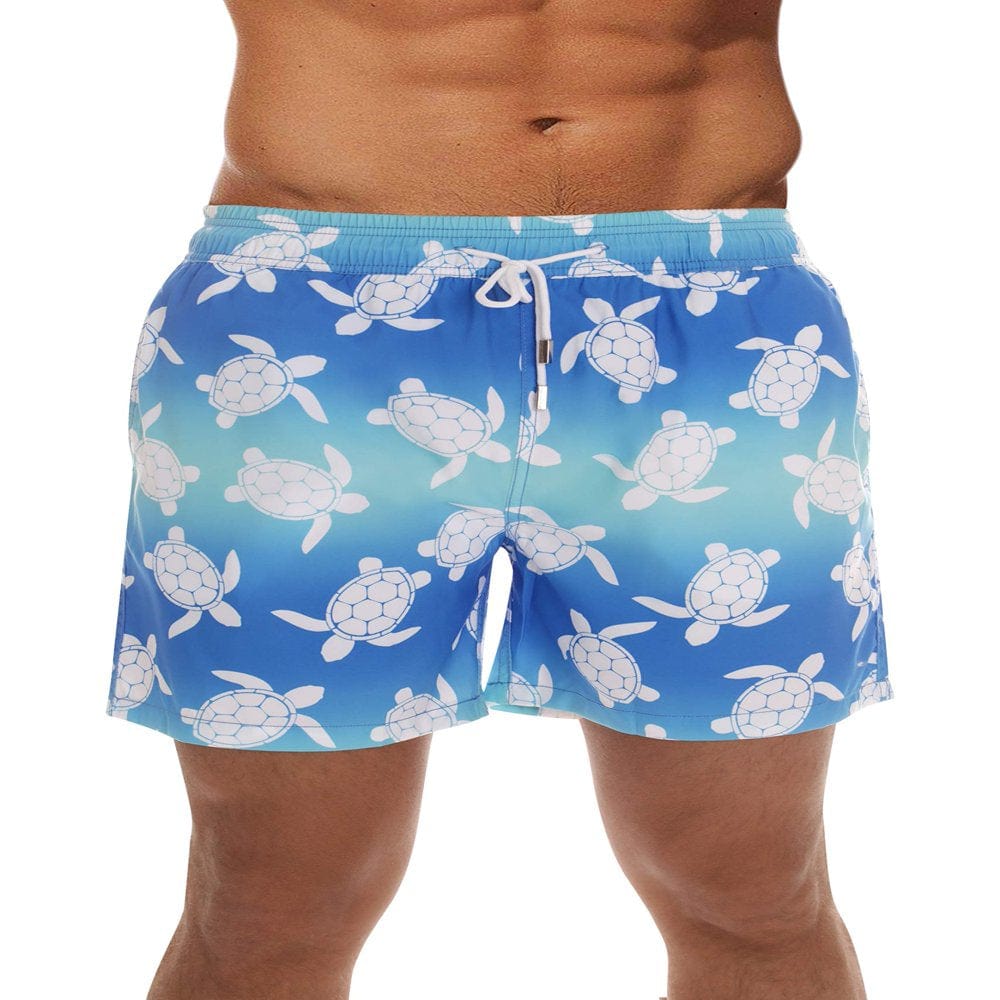 Whiskey and Oak Men'S Bathing Suit Swim Trunks 94952-5726-XS (Black - Seahorse, X-Large)